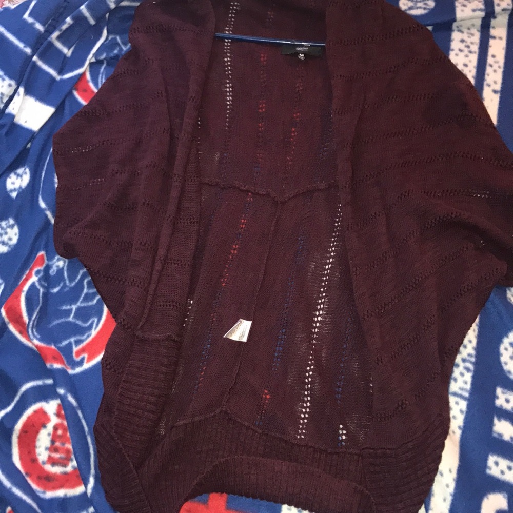 Burgundy cardigan